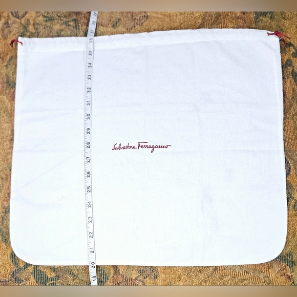 18.75" x 16.5” XL Salvatore Ferragamo Dust Bag Cover Duster Protector Drawstring - Picture 6 of 9